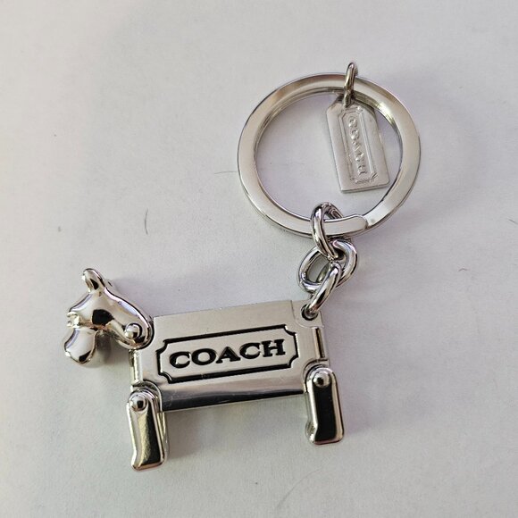 NEW COACH 62436 Scottie Westie Yorkshire Keychain Dog Key ring FOB NEW - Picture 2 of 4